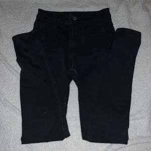 ae super stretch black jeggings
